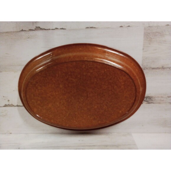 Caduceus Brown/Tan Bowl Platter‎  Great For Fruit Or Bread - Picture 6 of 16